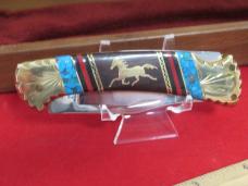 Buck Custom  David Yellowhorse  English Script Tang Stamp Model # 112 