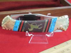 Buck Custom  David Yellowhorse  English Script Tang Stamp Model # 112 