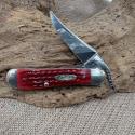 2000 CASE XX 61953 L SS 10 DOT RED JIGGED BONE RUSSLOCK FOLDING POCKET KNIFE -99