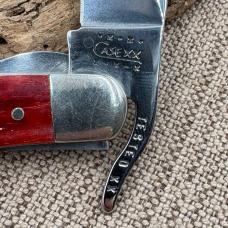 2000 CASE XX 61953 L SS 10 DOT RED JIGGED BONE RUSSLOCK FOLDING POCKET KNIFE -99
