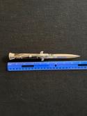 Frank B 9 inch Automatic Stiletto with Beautiful Horn Scales Dagger Blade