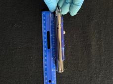 10 inch Swing Guard Automatic with Blue Swirl Scales NIB