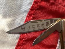 Zwilling  J A Henckels 2 Blade "Hand Forged" Barlow (HK-19-S) with Premium Stag Handles -NOS