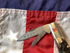 Zwilling  J A Henckels 2 Blade "Hand Forged" Barlow (HK-19-S) with Premium Stag Handles -NOS