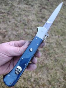 Custom 11 Inch Ring Pull by Rubens Blades in Collaboration With Dolphins Knives