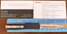Microtech UTX-70 OTF Knife, Flat Body 01/2013, Dagger Blade, Unused 
