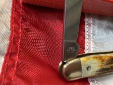 Vintage J A Henckels 3 Blade Whittler (HK-7-S) Pocket Knife w/ Great Stag Handles! -NOS