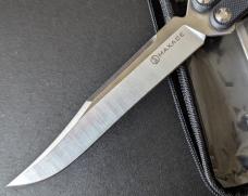 Maxace Knives - Banshee III , Balisong Knife , Black G-10 Scales , W / Trainer Blade