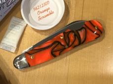 Great Eastern Cutlery 562123EO Easy Open Dog Leg Jack Orange Scramble Acrylic 1 of 315