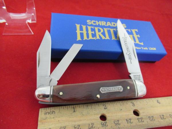 Schrade Heritage Brown Bone Whittler Pattern # 8041 Schrade Heritage Brown Bone Whittler Pattern # 8041