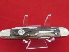 Frank Buster Fight'N Rooster Mid-Lock Stag Whittler Made for Central Kentucky  Knife Club