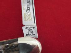 Frank Buster Fight'N Rooster Mid-Lock Stag Whittler Made for Central Kentucky  Knife Club
