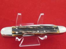 Frank Buster Fight'N Rooster Mid-Lock Stag Whittler Made for Central Kentucky  Knife Club