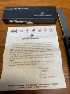 Damascus Balisong “The Edge Company” USA  New Old Stock