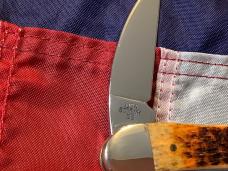 2001 Case xx Whittler (6355 WH SS)  w/ Autum Bone Handles & Script Shield