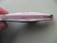   DANIELS FAMILY KNIFE BRANDS-TITUSVILLE CUTLERY-ROOSTER COMB OILED NATURAL ELK 1 OF 3