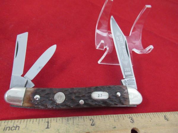 Boker Tree Brand Classic Solingen Germany Jigged Bone Whittler Pattern # 280 Boker Tree Brand Classic Solingen Germany Jigged Bone Whittler Pattern # 280