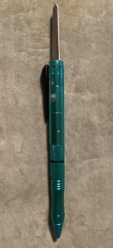 Tactical pen w/automatic knife