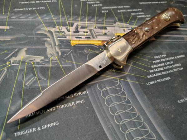 Custom 11 Inch Ring Pull by Rubens Blades in Collaboration With Dolphins Knives
