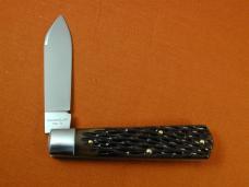 Beaver Falls Cutlery 2024 Bourbon Jigged Bone Jack Knife from Cooper Cutlery Integral Bolsters USA 