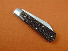 Beaver Falls Cutlery 2024 Bourbon Jigged Bone Jack Knife from Cooper Cutlery Integral Bolsters USA 