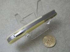 Stainless Etched "R&B Pioneer Hybrid Seeds" Lockback Knife
