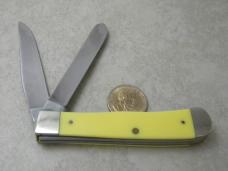 Case XX USA 4 Dot 3254 American Eagle Yellow Trapper Knife