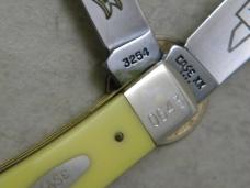Case XX USA 4 Dot 3254 American Eagle Yellow Trapper Knife