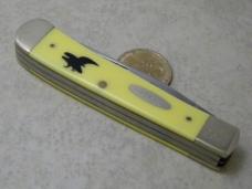 Case XX USA 4 Dot 3254 American Eagle Yellow Trapper Knife