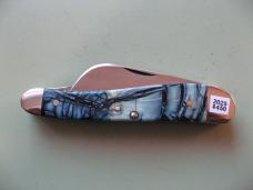  DANIELS FAMILY KNIFE BRANDS-TITUSVILLE CUTLERY-ROOSTER COMB CROSS CUT MAMMOTH IVORY 1 OF 5