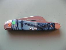   DANIELS FAMILY KNIFE BRANDS-TITUSVILLE CUTLERY-ROOSTER COMB CROSS CUT MAMMOTH IVORY 1 OF 5