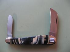   DANIELS FAMILY KNIFE BRANDS-TITUSVILLE CUTLERY-ROOSTER COMB CROSS CUT MAMMOTH IVORY 1 OF 5
