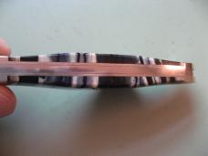   DANIELS FAMILY KNIFE BRANDS-TITUSVILLE CUTLERY-ROOSTER COMB CROSS CUT MAMMOTH IVORY 1 OF 5