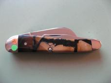   DANIELS FAMILY KNIFE BRANDS-TITUSVILLE CUTLERY-ROOSTER COMB CROSS CUT MAMMOTH IVORY 1 OF 5