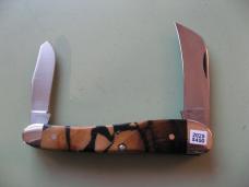   DANIELS FAMILY KNIFE BRANDS-TITUSVILLE CUTLERY-ROOSTER COMB CROSS CUT MAMMOTH IVORY 1 OF 5