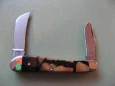   DANIELS FAMILY KNIFE BRANDS-TITUSVILLE CUTLERY-ROOSTER COMB CROSS CUT MAMMOTH IVORY 1 OF 5