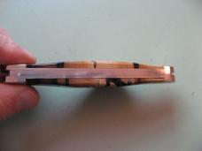   DANIELS FAMILY KNIFE BRANDS-TITUSVILLE CUTLERY-ROOSTER COMB CROSS CUT MAMMOTH IVORY 1 OF 5
