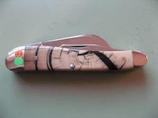   DANIELS FAMILY KNIFE BRANDS-TITUSVILLE CUTLERY-ROOSTER COMB CROSS CUT MAMMOTH IVORY 1 OF 5