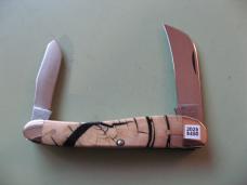   DANIELS FAMILY KNIFE BRANDS-TITUSVILLE CUTLERY-ROOSTER COMB CROSS CUT MAMMOTH IVORY 1 OF 5