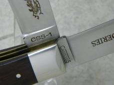 Camillus NY USA CSS-1 Wood Safari Series 375 H&H Mag Cape Buffalo Jumbo Trapper Knife in Box