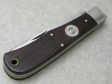 Camillus NY USA CSS-1 Wood Safari Series 375 H&H Mag Cape Buffalo Jumbo Trapper Knife in Box
