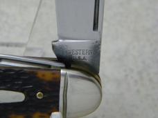 Western USA 901 Delrin Camp Scout Utility Knife & Leather Strap c.1980 - NIB 