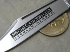 Case XX 1 Dot 61549 L Bone Case Collector's Club Lockback Knife - New in Tin