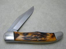 Camillus Stainless USA Sword Brand Imitation Stag #6 Folding Hunter Knife in Box