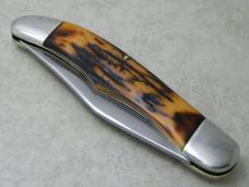Camillus Stainless USA Sword Brand Imitation Stag #6 Folding Hunter Knife in Box