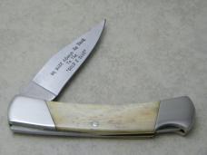 Clark Cut (Parker) Salem, IND Persimmon Festival Bone Lockback Knife 