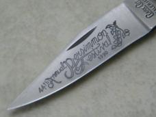 Clark Cut (Parker) Salem, IND Persimmon Festival Bone Lockback Knife 