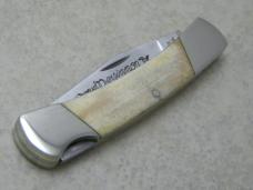 Clark Cut (Parker) Salem, IND Persimmon Festival Bone Lockback Knife 