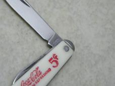 Colonial Prov. RI USA Coca-Cola Delicious and Refreshing Advertising Watch Fob Knife