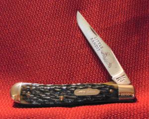 PARKER-FROST LITTLE BANDIT GREEN BONE LINER LOCK-MADE BY SCHRADE #0088 1978 ( MONEY ORDER OR CHECK )